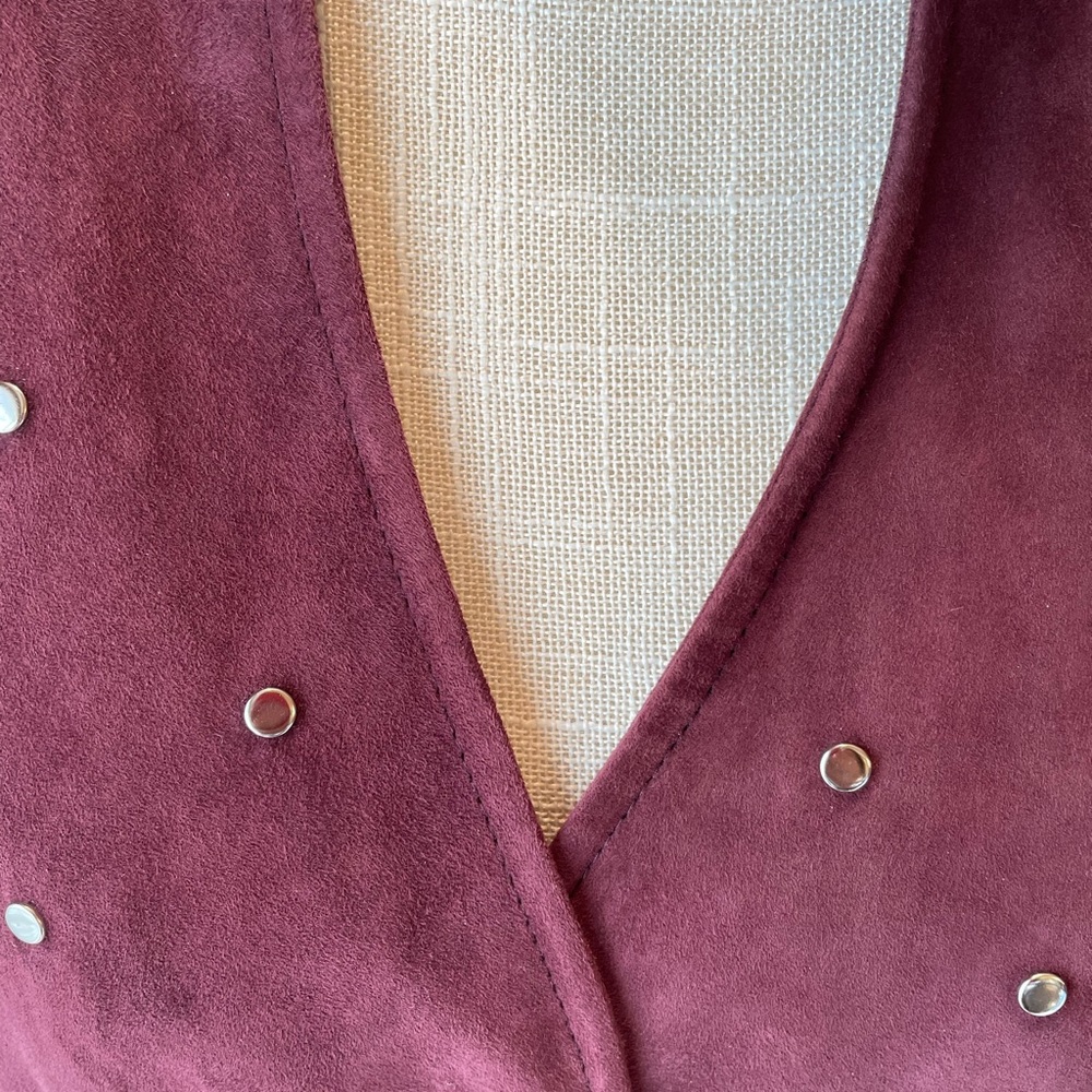 NWT Cache Rasin-Colored Suede Jacket - Picture 4 of 12
